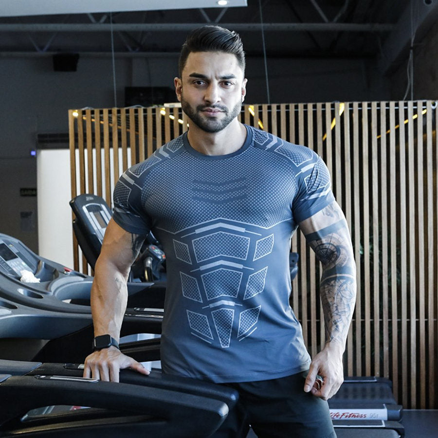 GLOBESKY Herren Gym T-shirt