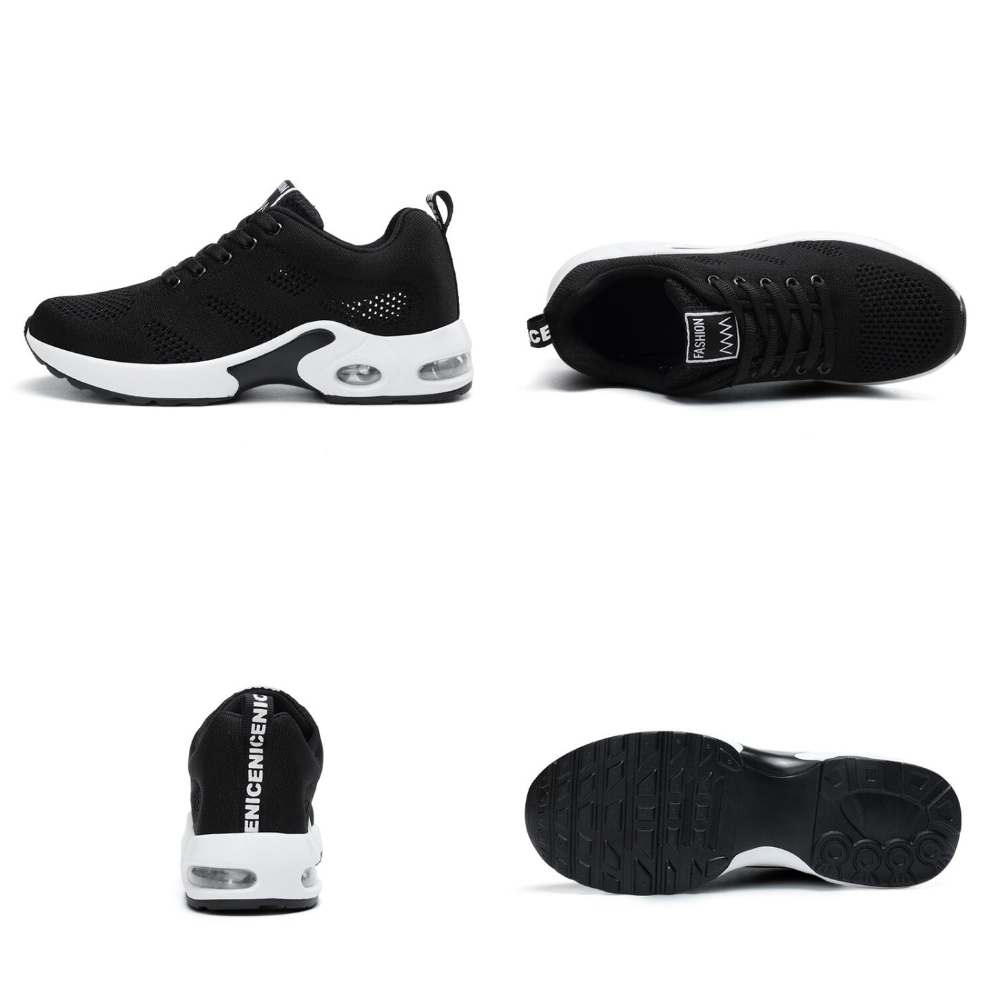 Fashion Lace Up Damen Laufschuhe Leichte Sneakers Atmungsaktive Outdoor-Sport-Fitness-Schuhe Komfort Luftpolster