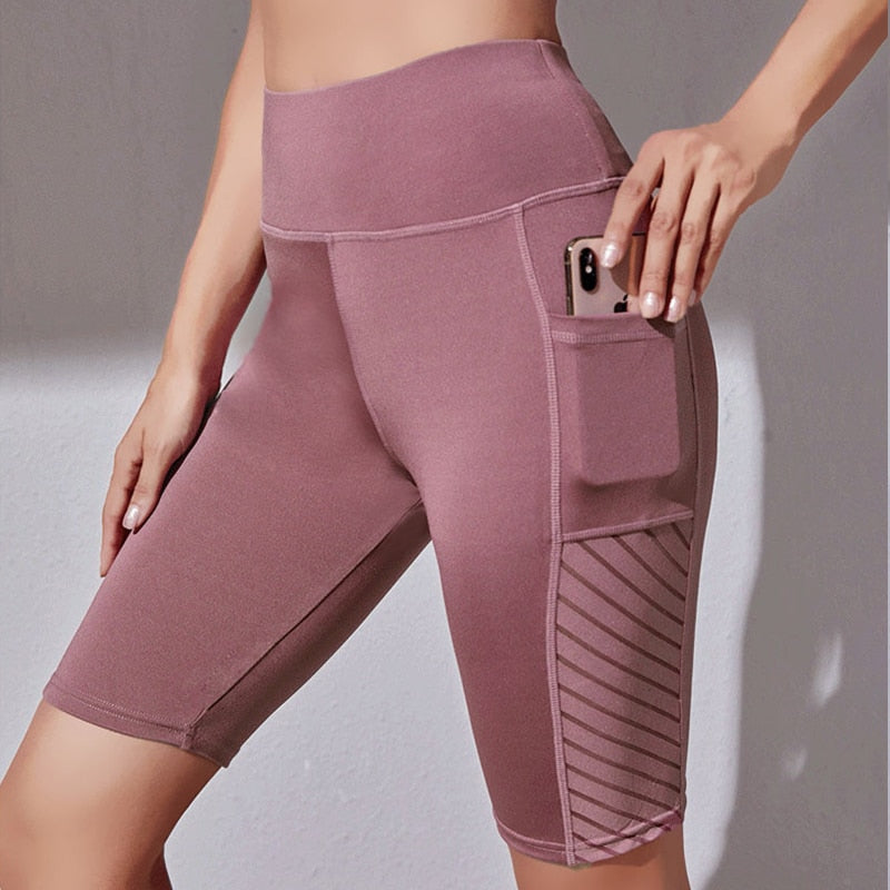 MEHEOL Workout Leggings mit nahtloser Tasche