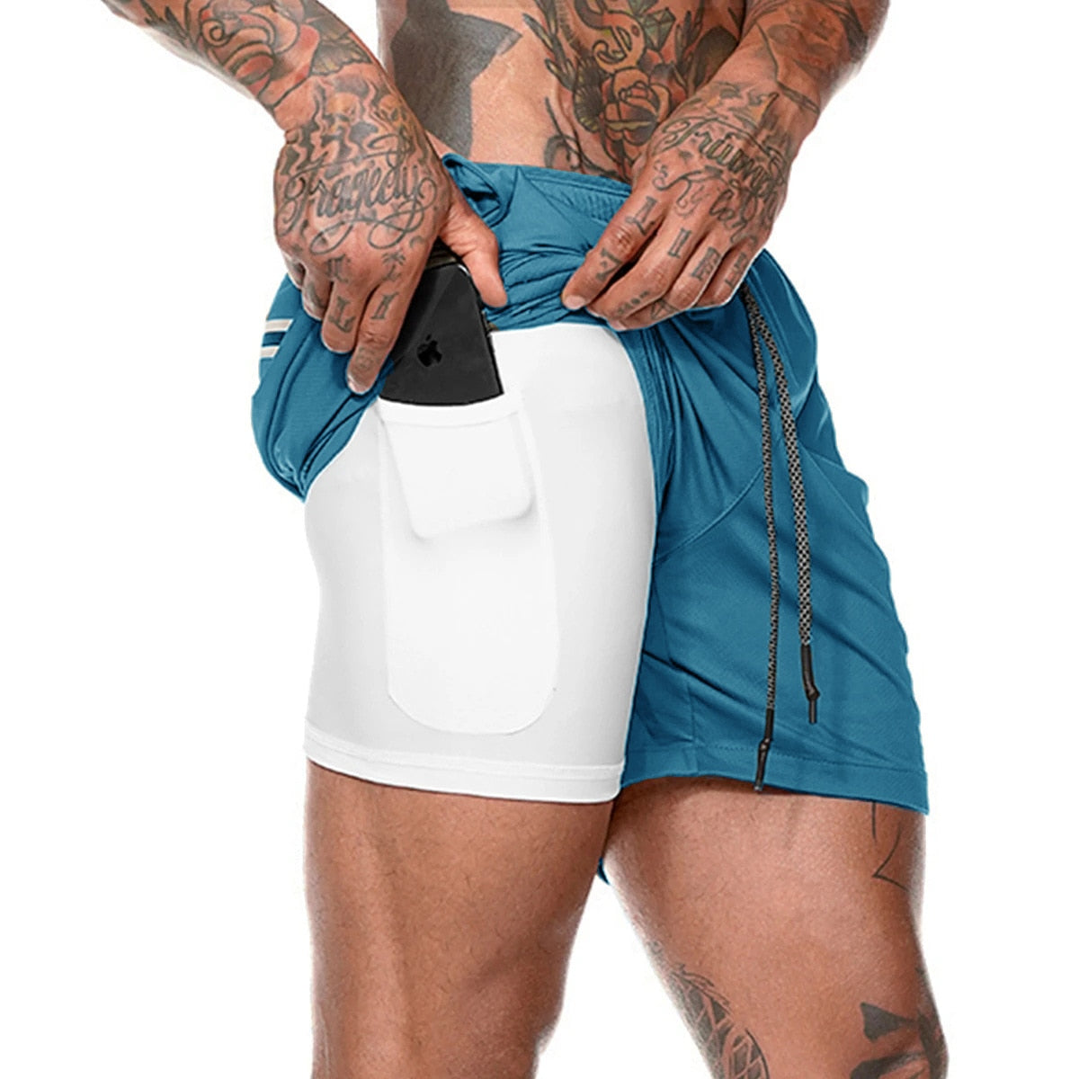 Doppel-deck Herren Sport Shorts