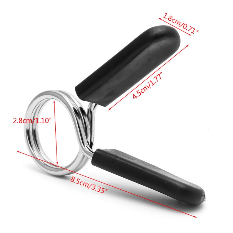 Verriegelungsklemme, Federkragen-Clips für Gewichtheber Stangen