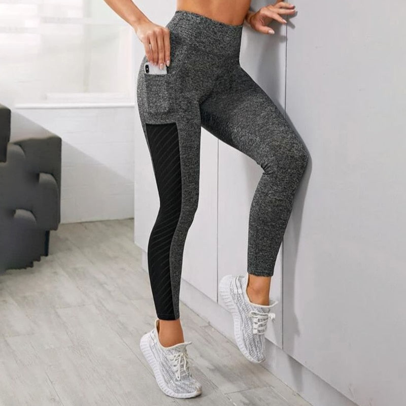 MEHEOL Workout Leggings mit nahtloser Tasche